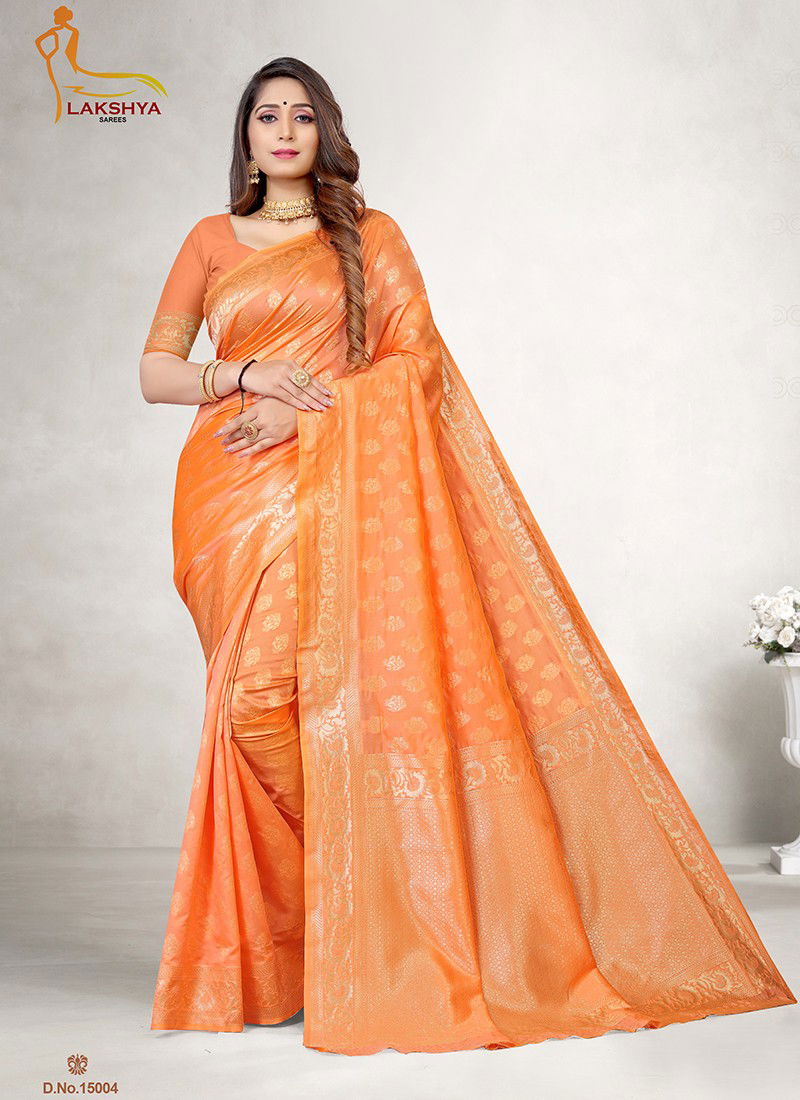 Lakshya Vidya 15 Latest Exclusive Wear Jacquard Silk Saree Collection